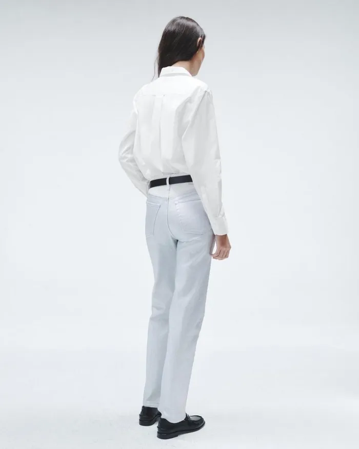 Women Tops Rag 038 Bone Maxine Cotton Poplin Shirt White