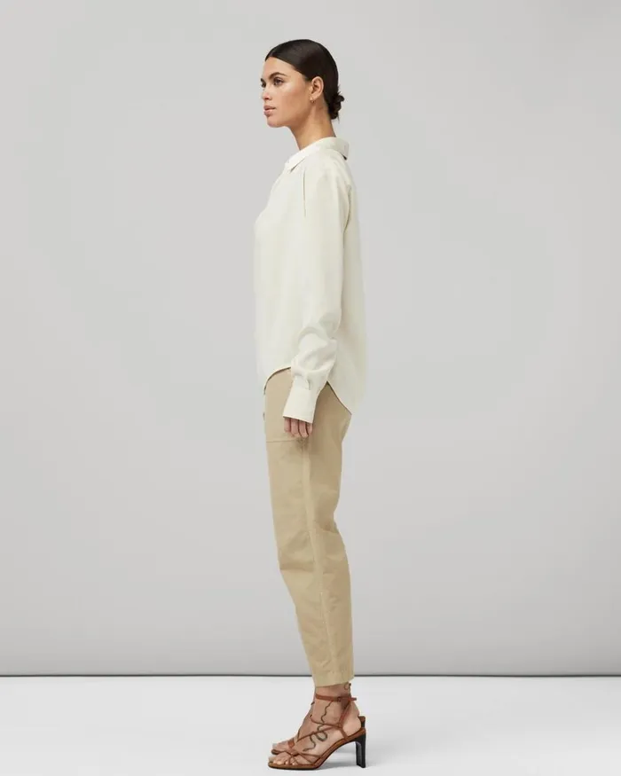 Women Tops Rag 038 Bone Phillipa Satin Blouse Ivory