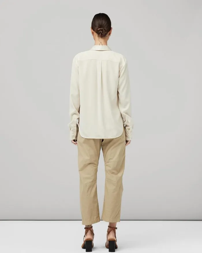Women Tops Rag 038 Bone Phillipa Satin Blouse Ivory
