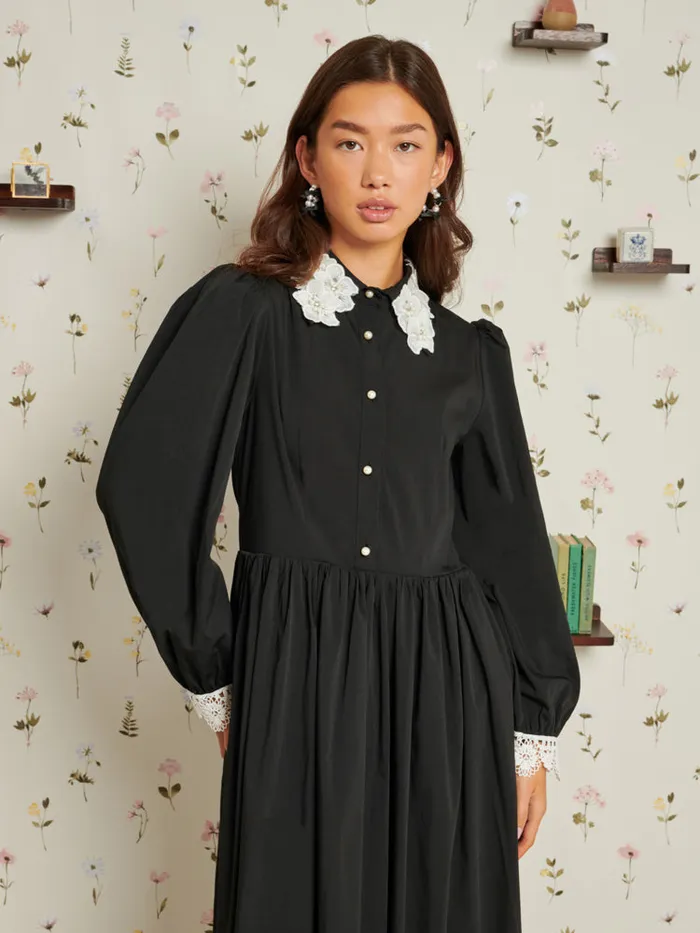 Women Tribute Midi Dress Raven Black Sister Jane Dresses