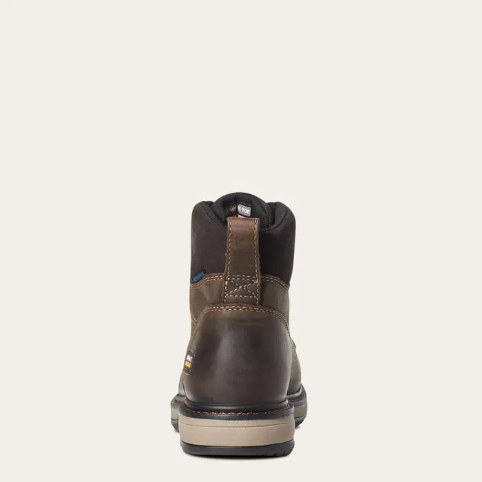 Women Waterproof Boots Ariat Riveter 6034 CSA Waterproof Composite Toe Work Boot Dark Brown