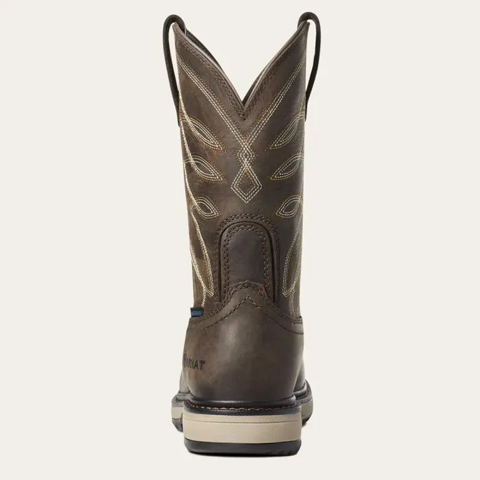 Women Waterproof Boots Ariat Riveter CSA Waterproof Composite Toe Work Boot Dark Brown