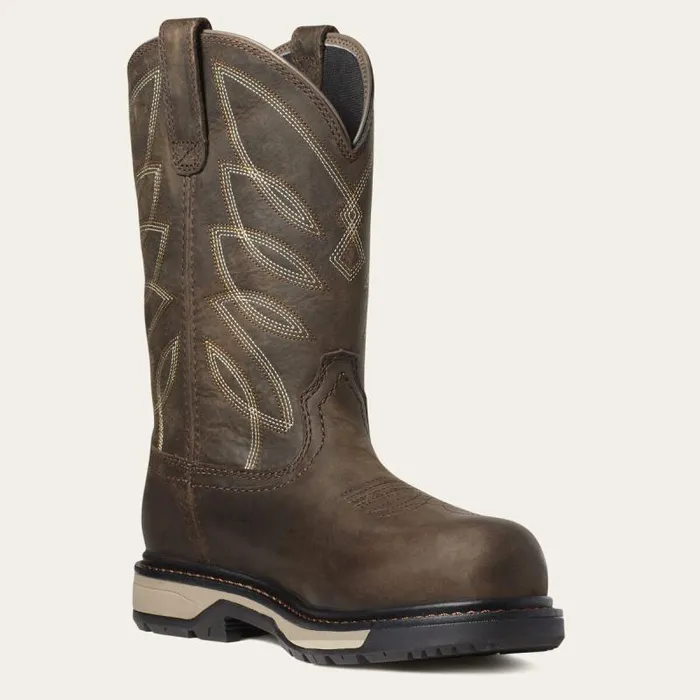 Women Waterproof Boots Ariat Riveter CSA Waterproof Composite Toe Work Boot Dark Brown