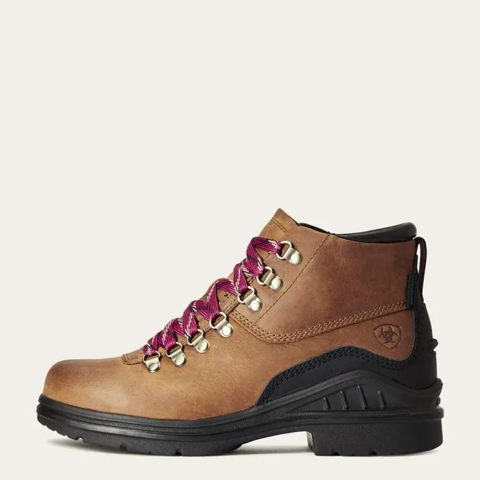 Women Western Boots Ariat Barnyard Lace Waterproof Boot Weathered Brown Women Western Boots Ariat Barnyard Lace Waterproof Boot Weathered Brown