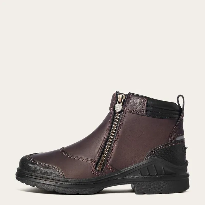 Women Western Boots Ariat Barnyard Side Zip Boot Dark Brown Women Western Boots Ariat Barnyard Side Zip Boot Dark Brown