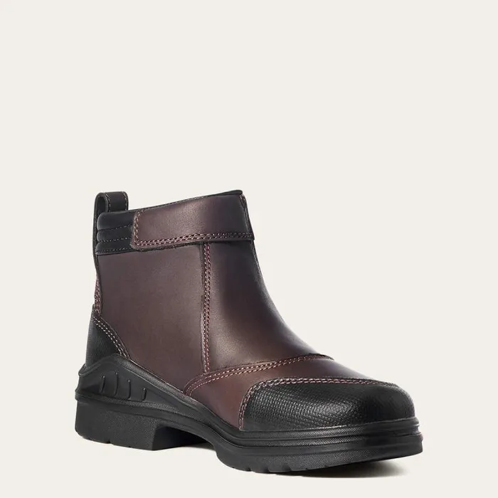 Women Western Boots Ariat Barnyard Side Zip Boot Dark Brown Women Western Boots Ariat Barnyard Side Zip Boot Dark Brown