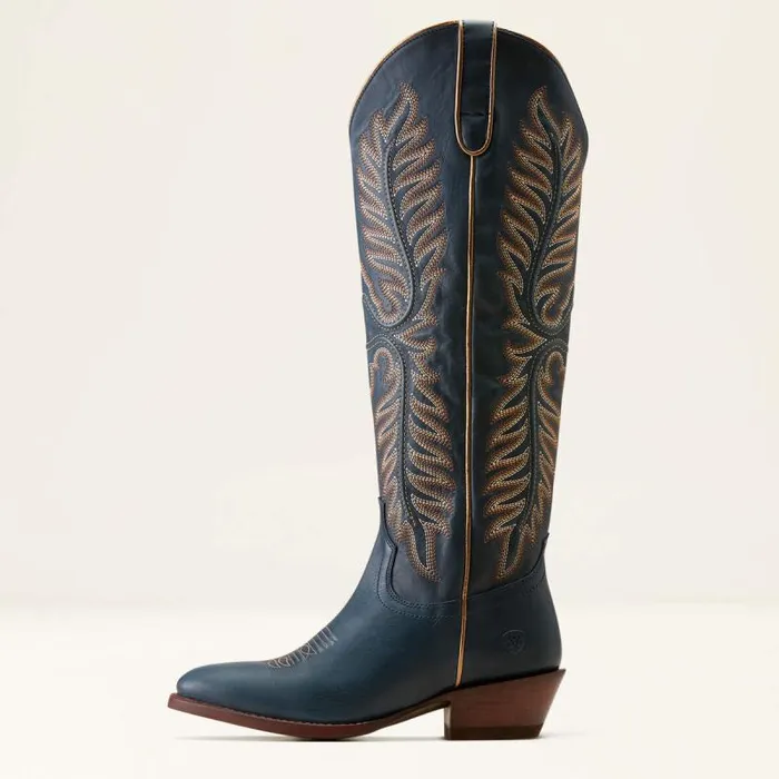 Women Western Boots Ariat Belle Stretchfit Western Boot Nautical Navy Women Western Boots Ariat Belle Stretchfit Western Boot Nautical Navy