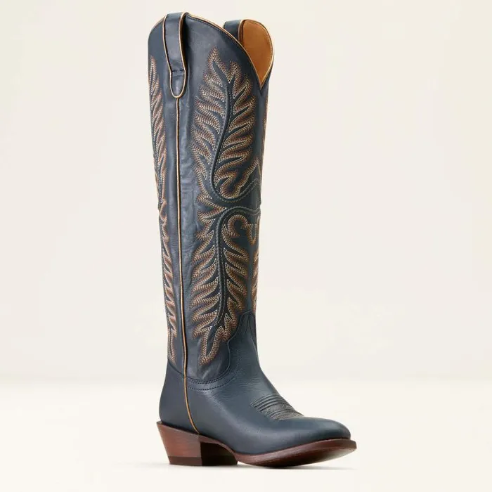 Women Western Boots Ariat Belle Stretchfit Western Boot Nautical Navy Women Western Boots Ariat Belle Stretchfit Western Boot Nautical Navy