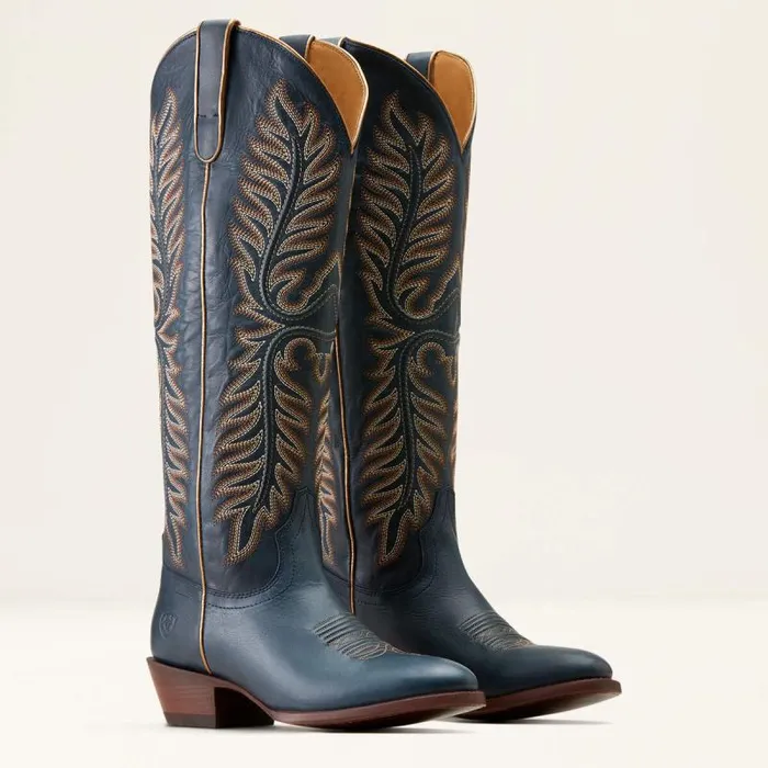 Women Western Boots Ariat Belle Stretchfit Western Boot Nautical Navy Women Western Boots Ariat Belle Stretchfit Western Boot Nautical Navy