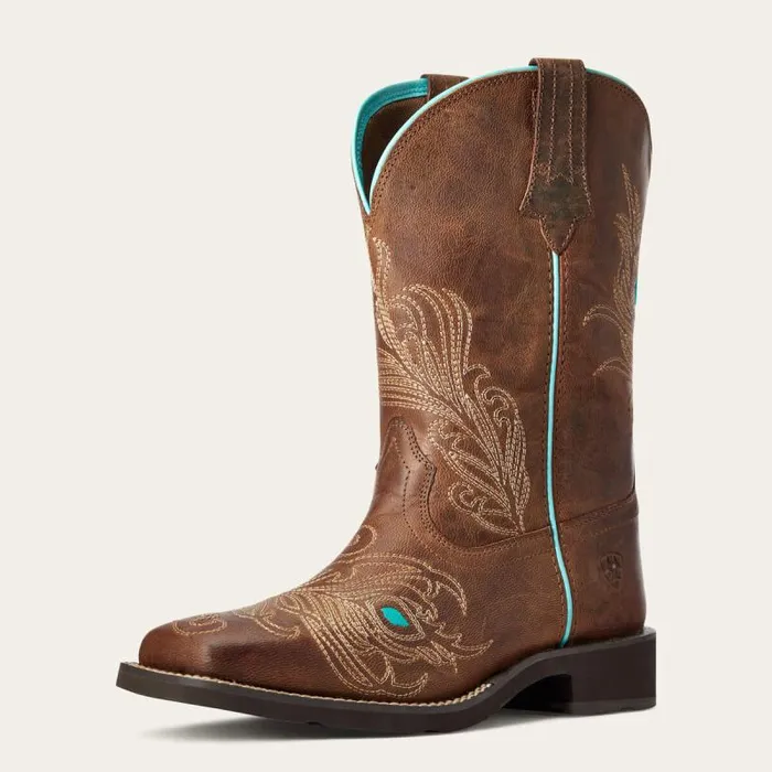 Women Western Boots Ariat Bright Eyes II Western Boot Weathered Brown
