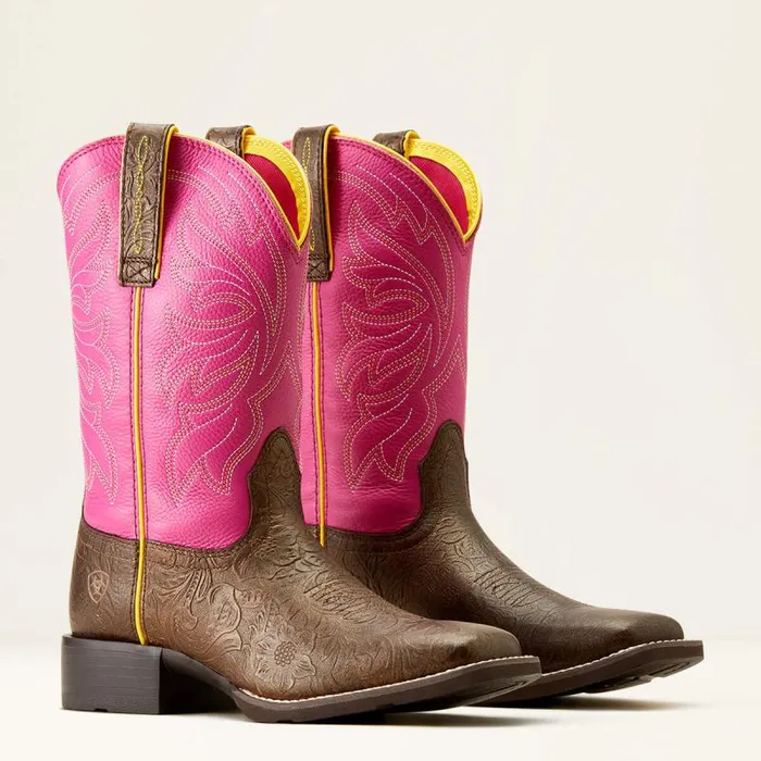 Women Western Boots Ariat Buckley Western Boot Bronze Ageblushing Pink Women Western Boots Ariat Buckley Western Boot Bronze Ageblushing Pink