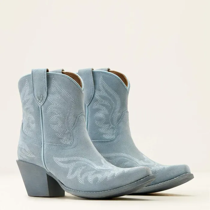 Women Western Boots Ariat Chandler Western Boot Baby Blue Jean Suede Women Western Boots Ariat Chandler Western Boot Baby Blue Jean Suede