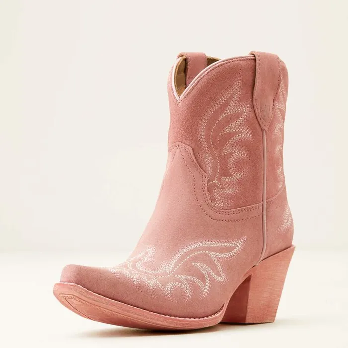Women Western Boots Ariat Chandler Western Boot Carnation Pink Suede