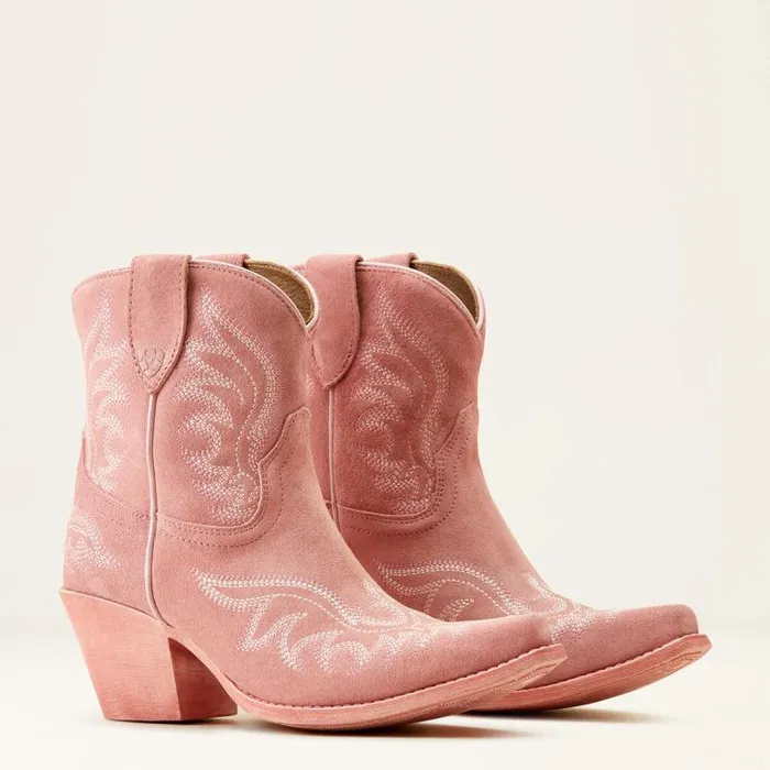 Women Western Boots Ariat Chandler Western Boot Carnation Pink Suede Women Western Boots Ariat Chandler Western Boot Carnation Pink Suede