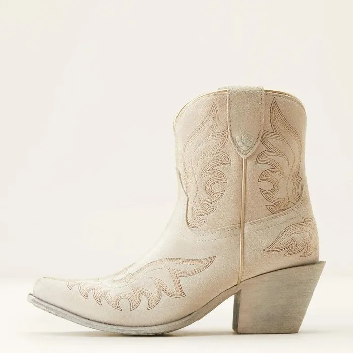Women Western Boots Ariat Chandler Western Boot Cloud White Suede Women Western Boots Ariat Chandler Western Boot Cloud White Suede