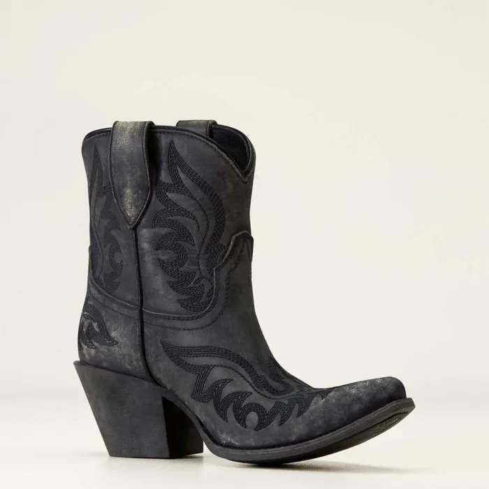 Women Western Boots Ariat Chandler Western Boot Naturally Distressed Black Women Western Boots Ariat Chandler Western Boot Naturally Distressed Black
