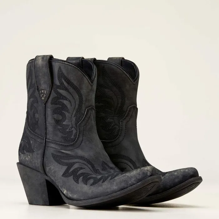 Women Western Boots Ariat Chandler Western Boot Naturally Distressed Black Women Western Boots Ariat Chandler Western Boot Naturally Distressed Black