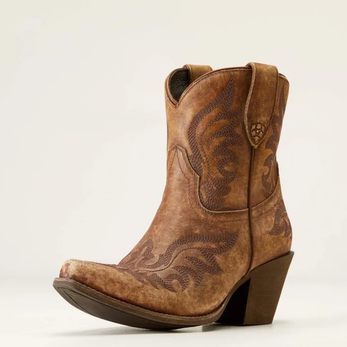 Women Western Boots Ariat Chandler Western Boot Naturally Distressed Brown