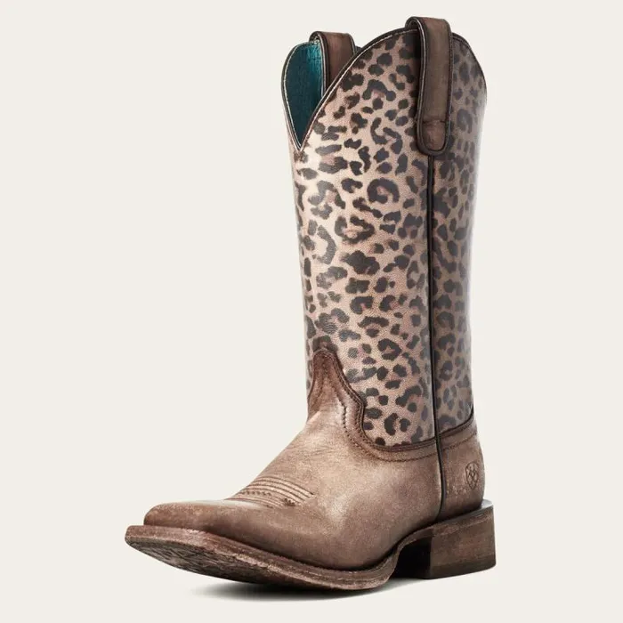 Women Western Boots Ariat Circuit Savanna Western Boot Naturally Distressed Brown