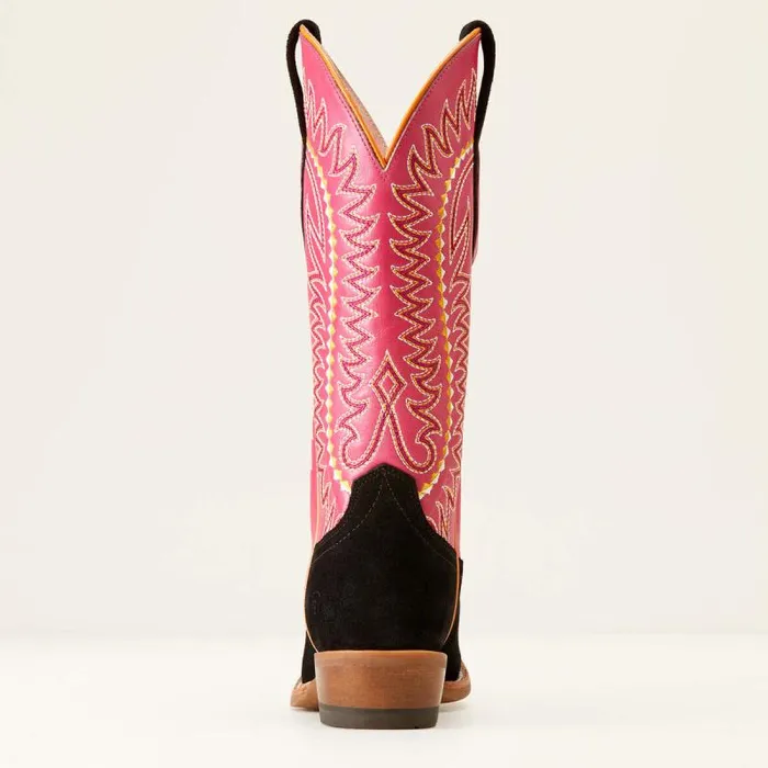 Women Western Boots Ariat Derby Monroe Western Boot Black Roughout Women Western Boots Ariat Derby Monroe Western Boot Black Roughout