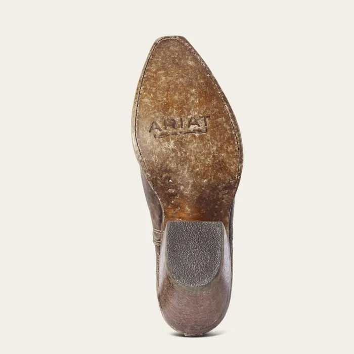 Women Western Boots Ariat Dixon Bootie Naturally Distressed Brown Women Western Boots Ariat Dixon Bootie Naturally Distressed Brown