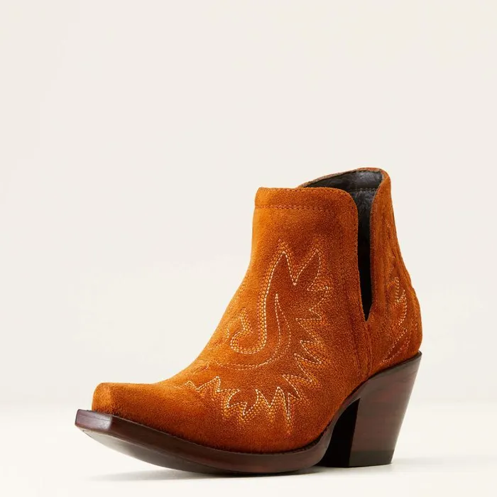 Women Western Boots Ariat Dixon Bootie Penny Suede