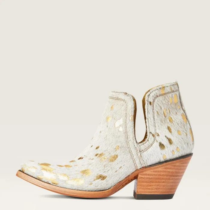 Women Western Boots Ariat Dixon Haircalf Western Boot White Metallic Hair On Women Western Boots Ariat Dixon Haircalf Western Boot White Metallic Hair On