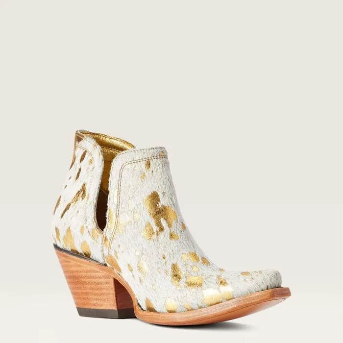 Women Western Boots Ariat Dixon Haircalf Western Boot White Metallic Hair On Women Western Boots Ariat Dixon Haircalf Western Boot White Metallic Hair On