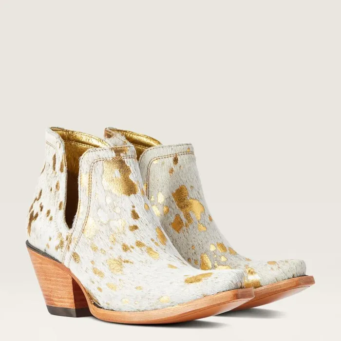Women Western Boots Ariat Dixon Haircalf Western Boot White Metallic Hair On Women Western Boots Ariat Dixon Haircalf Western Boot White Metallic Hair On