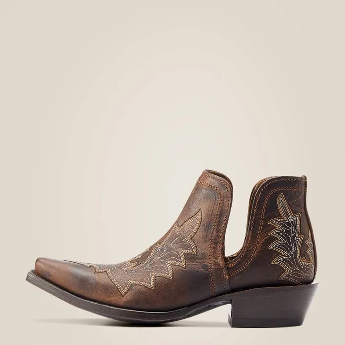 Women Western Boots Ariat Dixon Low Heel Western Boot Rhino Tan Women Western Boots Ariat Dixon Low Heel Western Boot Rhino Tan