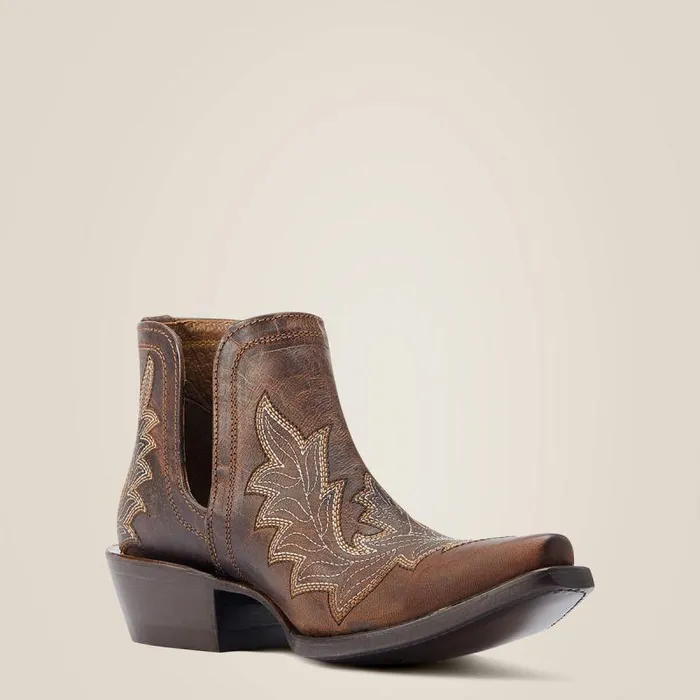 Women Western Boots Ariat Dixon Low Heel Western Boot Rhino Tan Women Western Boots Ariat Dixon Low Heel Western Boot Rhino Tan