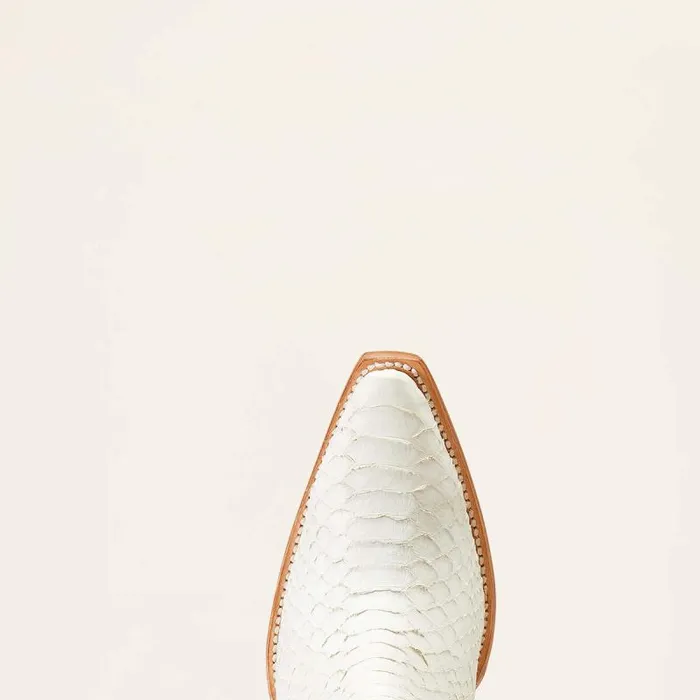 Women Western Boots Ariat Dixon Python Western Boot Classic White Women Western Boots Ariat Dixon Python Western Boot Classic White