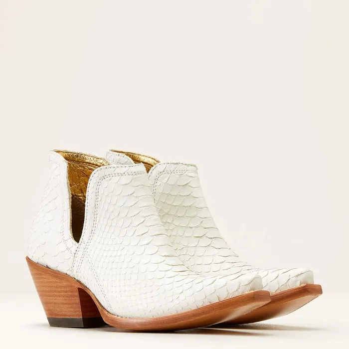 Women Western Boots Ariat Dixon Python Western Boot Classic White Women Western Boots Ariat Dixon Python Western Boot Classic White