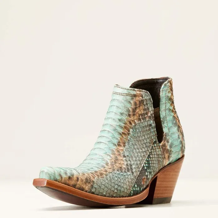 Women Western Boots Ariat Dixon Python Western Boot Naturally Turquoise