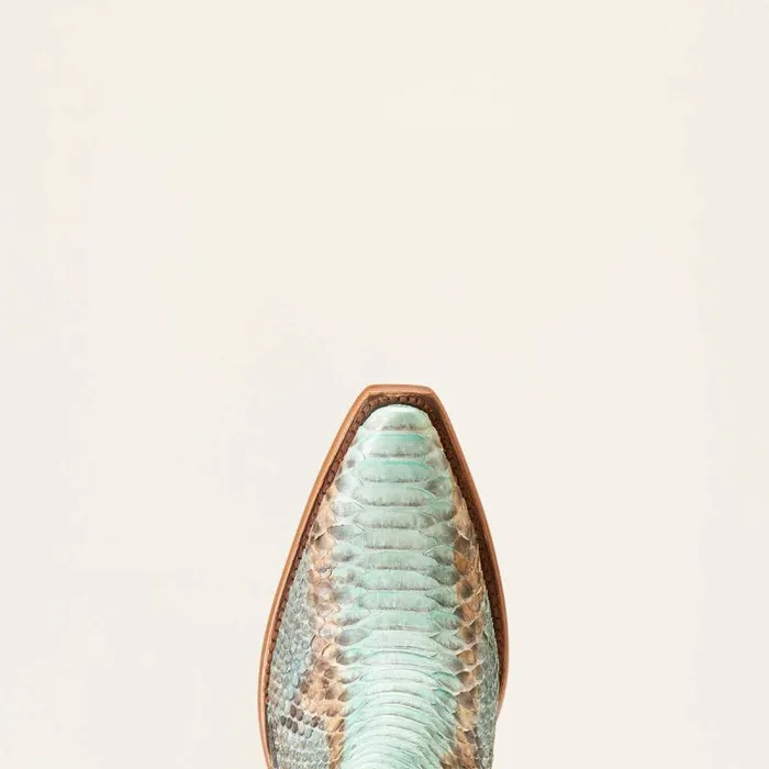 Women Western Boots Ariat Dixon Python Western Boot Naturally Turquoise