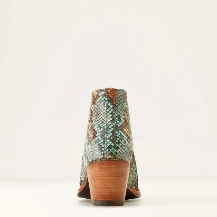Women Western Boots Ariat Dixon Python Western Boot Naturally Turquoise