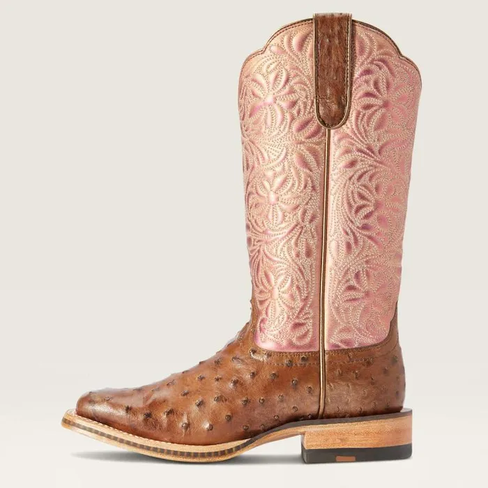 Women Western Boots Ariat Donatella Western Boot Distressed Chocolate Full Quil Women Western Boots Ariat Donatella Western Boot Distressed Chocolate Full Quil