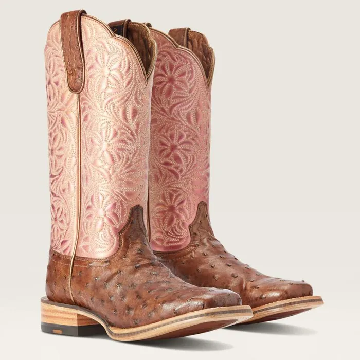 Women Western Boots Ariat Donatella Western Boot Distressed Chocolate Full Quil Women Western Boots Ariat Donatella Western Boot Distressed Chocolate Full Quil