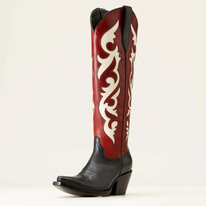 Women Western Boots Ariat Elvira StretchFit Western Boot Satin Black