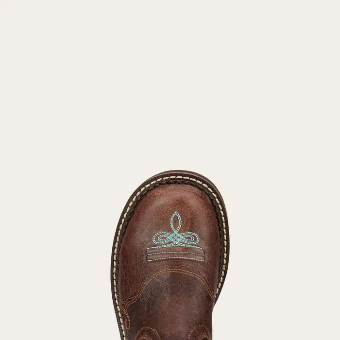 Women Western Boots Ariat Fatbaby Heritage Dapper Western Boot Royal Chocolate