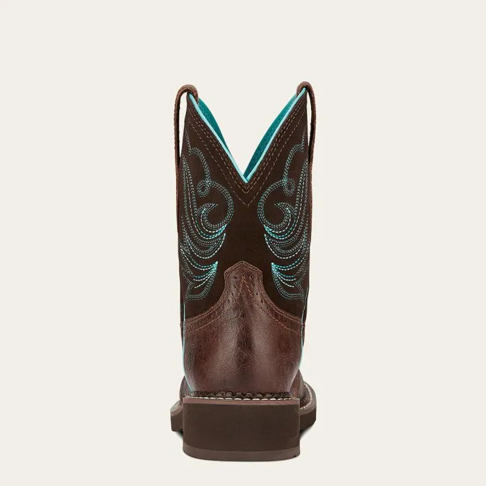 Women Western Boots Ariat Fatbaby Heritage Dapper Western Boot Royal Chocolate