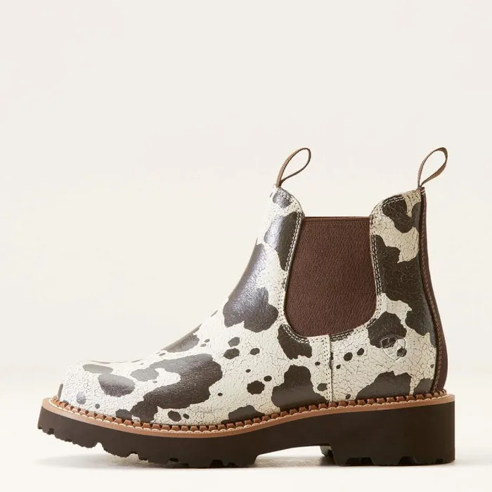 Women Western Boots Ariat Fatbaby Twin Gore Western Boot Cow Print Women Western Boots Ariat Fatbaby Twin Gore Western Boot Cow Print