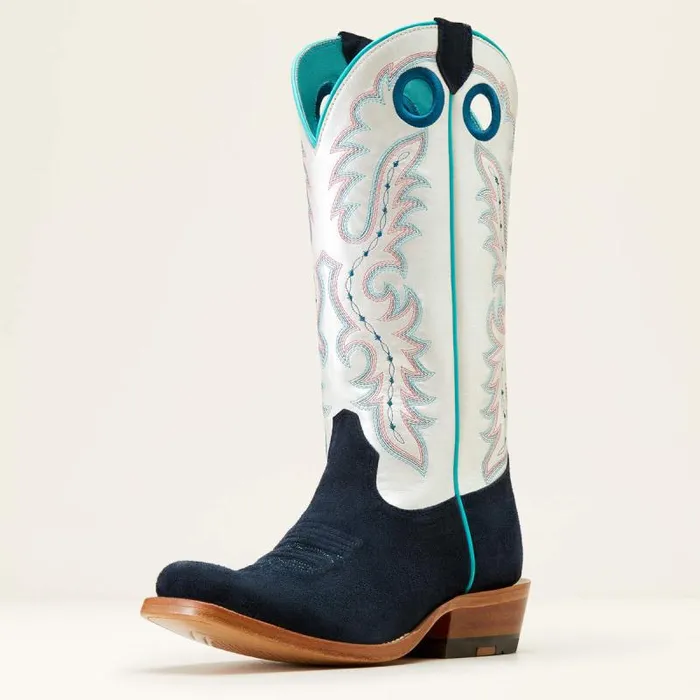 Women Western Boots Ariat Frontier Boon Western Boot Polo Blue Roughout
