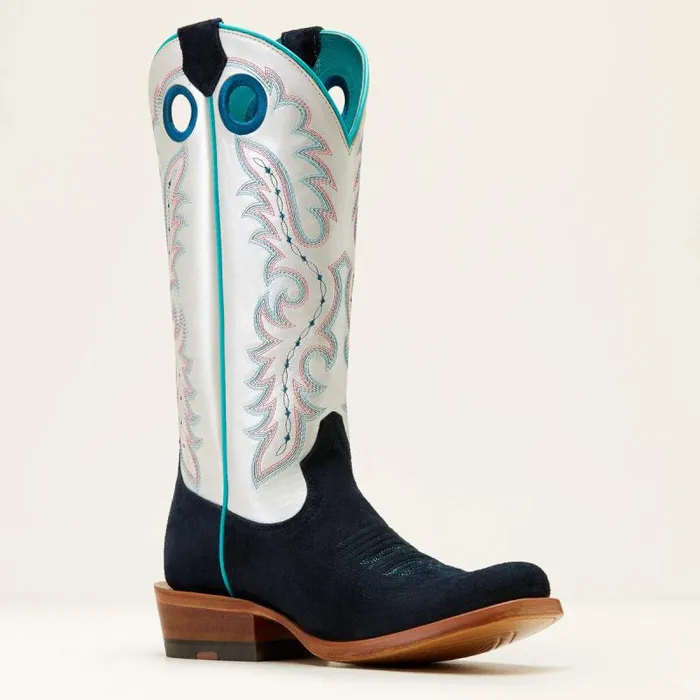 Women Western Boots Ariat Frontier Boon Western Boot Polo Blue Roughout