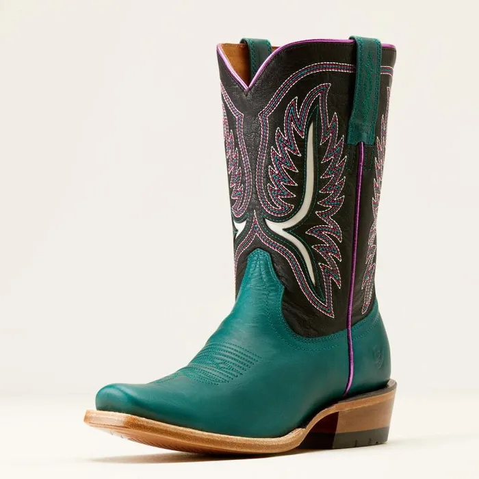Women Western Boots Ariat Futurity Colt Western Boot Ancient Turquoiseluxe Black