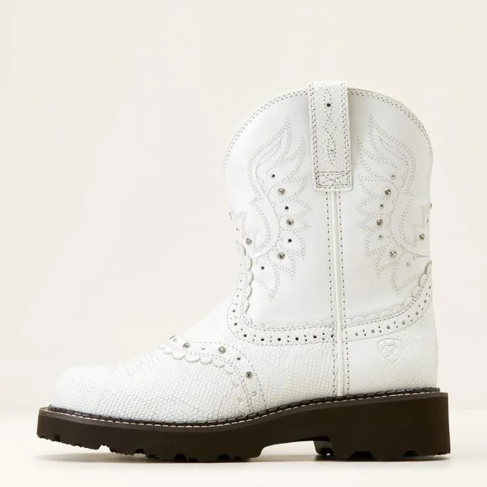 Women Western Boots Ariat Gembaby Western Boot White Snake Emboss Women Western Boots Ariat Gembaby Western Boot White Snake Emboss