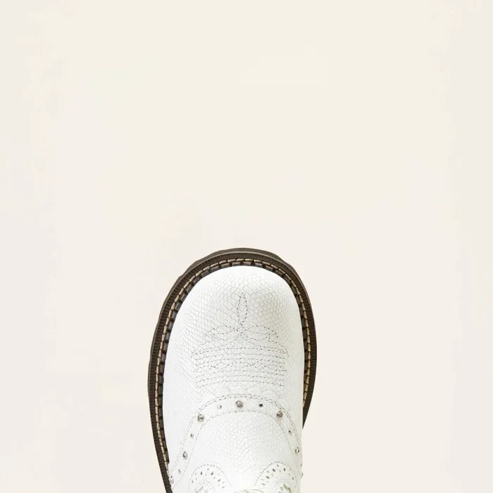 Women Western Boots Ariat Gembaby Western Boot White Snake Emboss Women Western Boots Ariat Gembaby Western Boot White Snake Emboss
