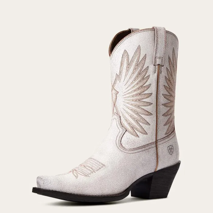 Women Western Boots Ariat Goldie Western Boot Distressed White