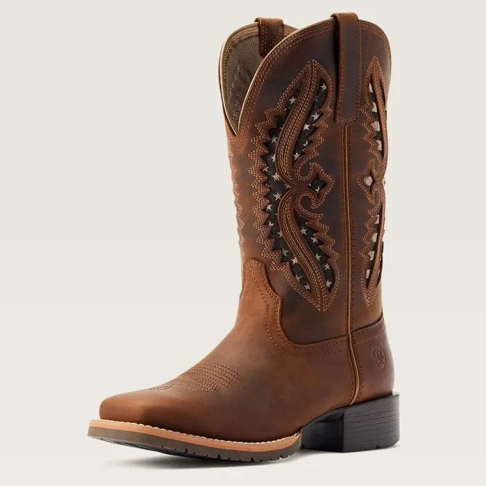 Women Western Boots Ariat Hybrid Rancher VentTek 360 Western Boot Distressed Tan Women Western Boots Ariat Hybrid Rancher VentTek 360 Western Boot Distressed Tan