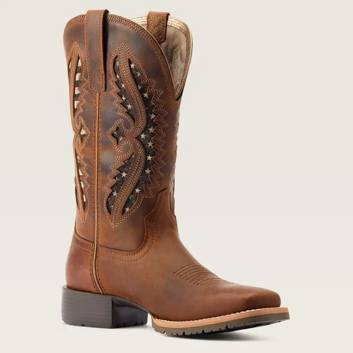 Women Western Boots Ariat Hybrid Rancher VentTek 360 Western Boot Distressed Tan Women Western Boots Ariat Hybrid Rancher VentTek 360 Western Boot Distressed Tan